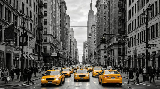 Manhattan's Golden Rush Wall Mural