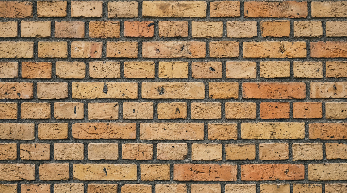 Timeless Brick Pattern Wall Mural in your room — zoomed