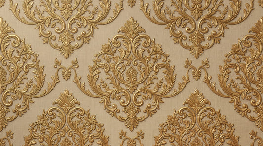 Gilded Grandeur Pattern Wall Mural