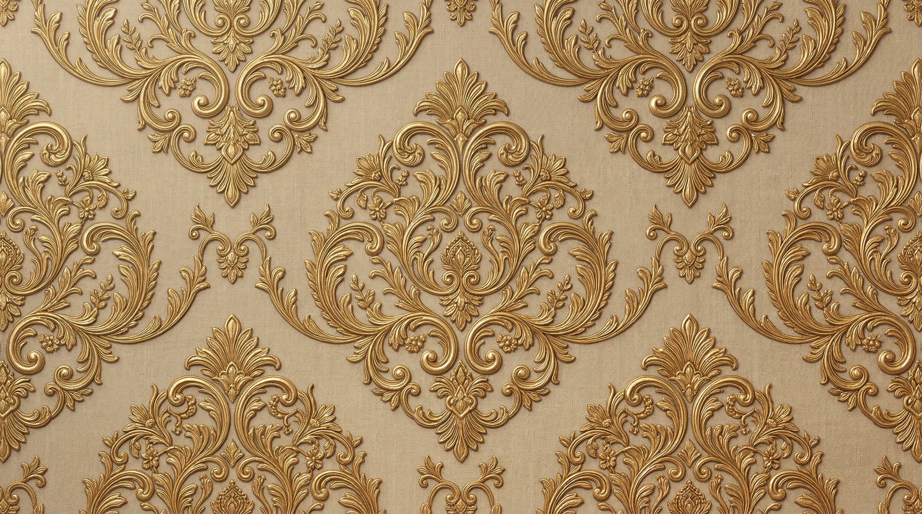 Gilded Grandeur Pattern Wall Mural