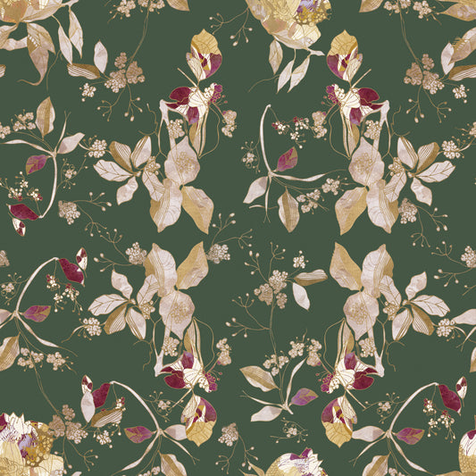 Antique Cream Botanical Wallpaper⁠