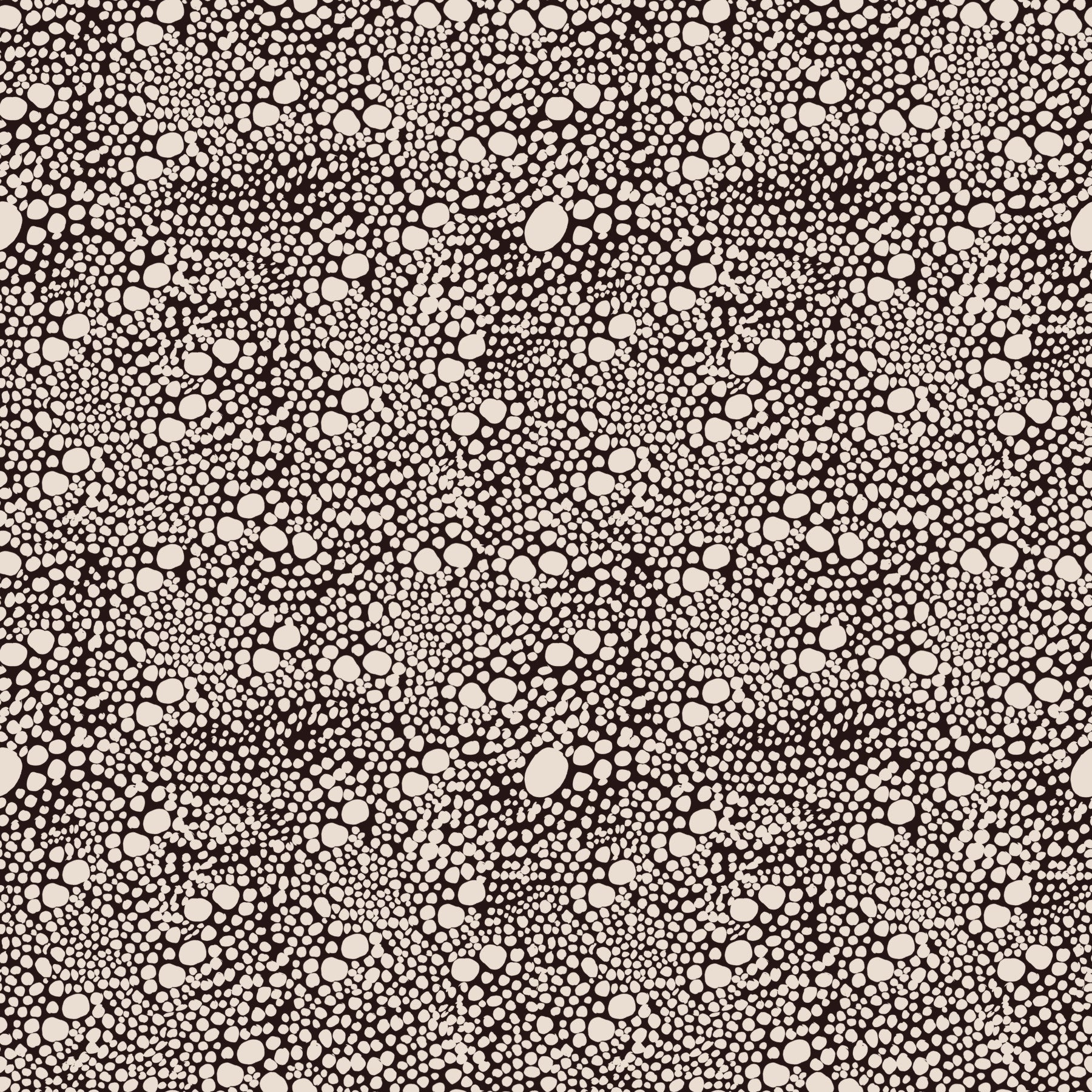 Organic Pebble Mosaic Rustic Textured Dotted  Wallpaper⁠