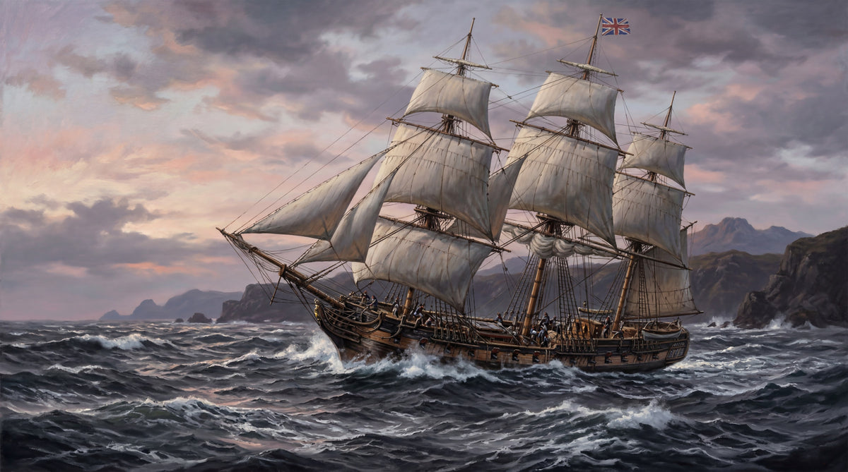 Ocean's Majesty: A Grand Sail Wall Mural in your room — zoomed