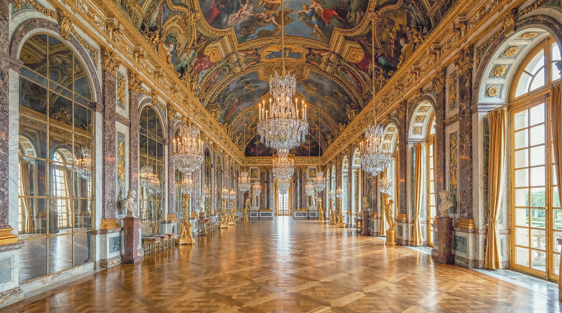 Versailles Palace: Hall of Mirrors Grandeur Wall Mural