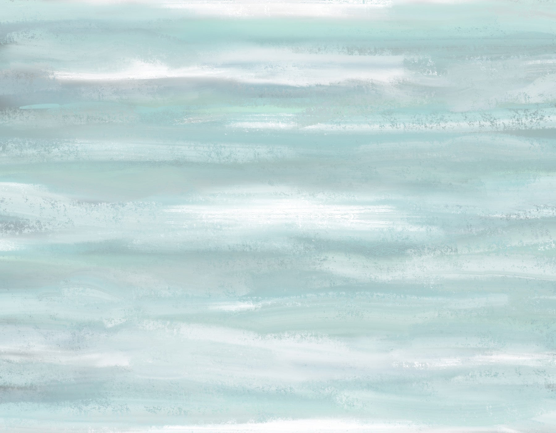 Aqua Horizon Strokes Wall Mural
