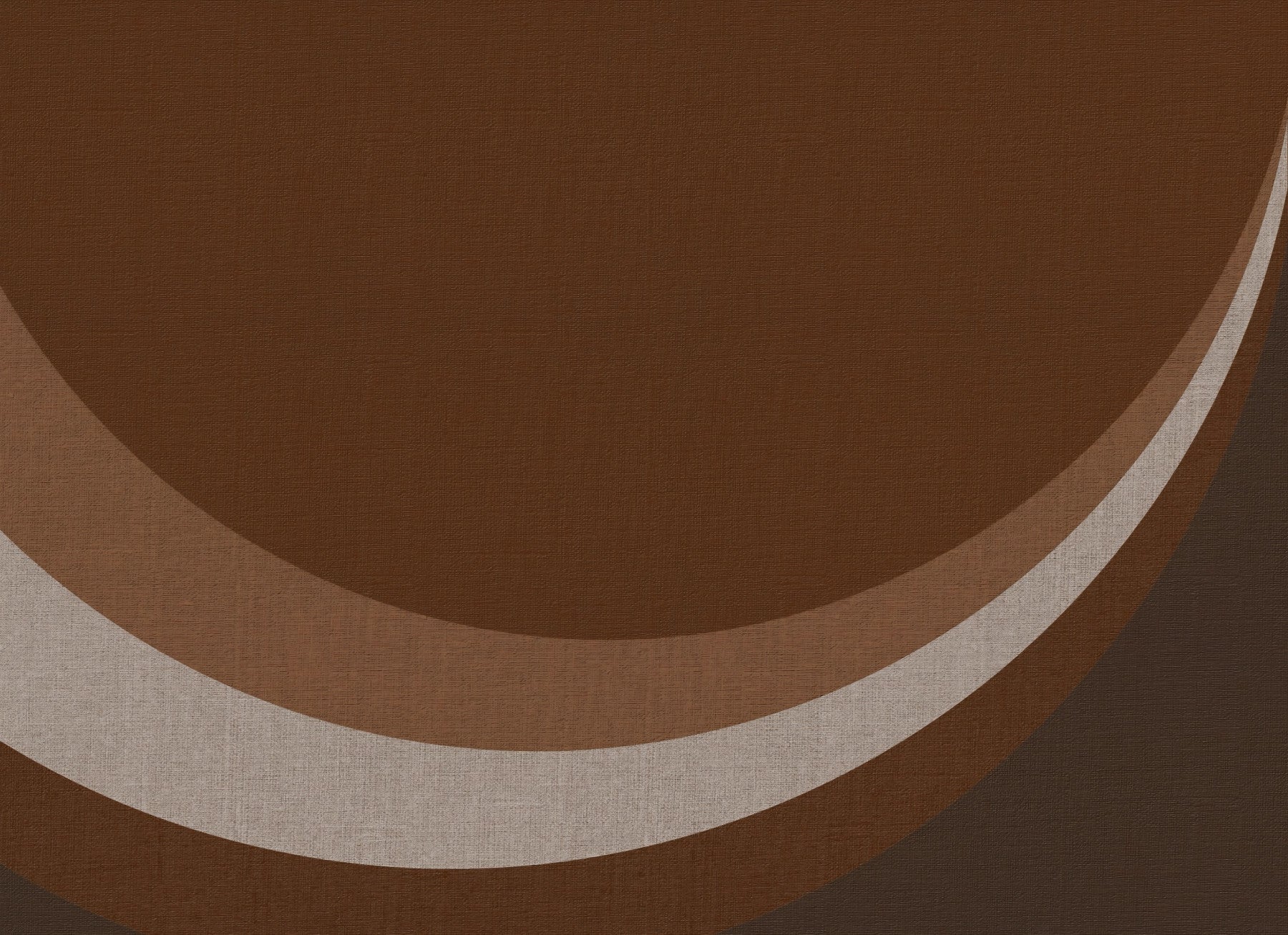 Cocoa Rhythm Waves Abstract Geometric Design Wall Mural