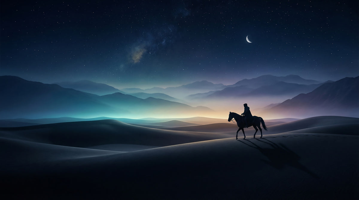 Silent Sands, Cosmic Light Wall Mural in your room — zoomed