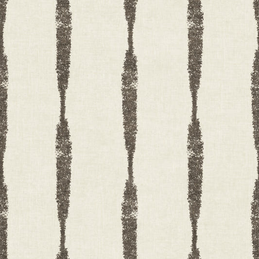 Muted Green Textured Distressed Stripes on Creamy White Wallpaper⁠