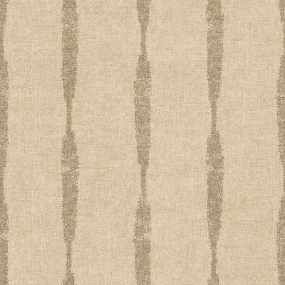 Kaki Textured Distressed Stripes on Warm Beige Wallpaper⁠