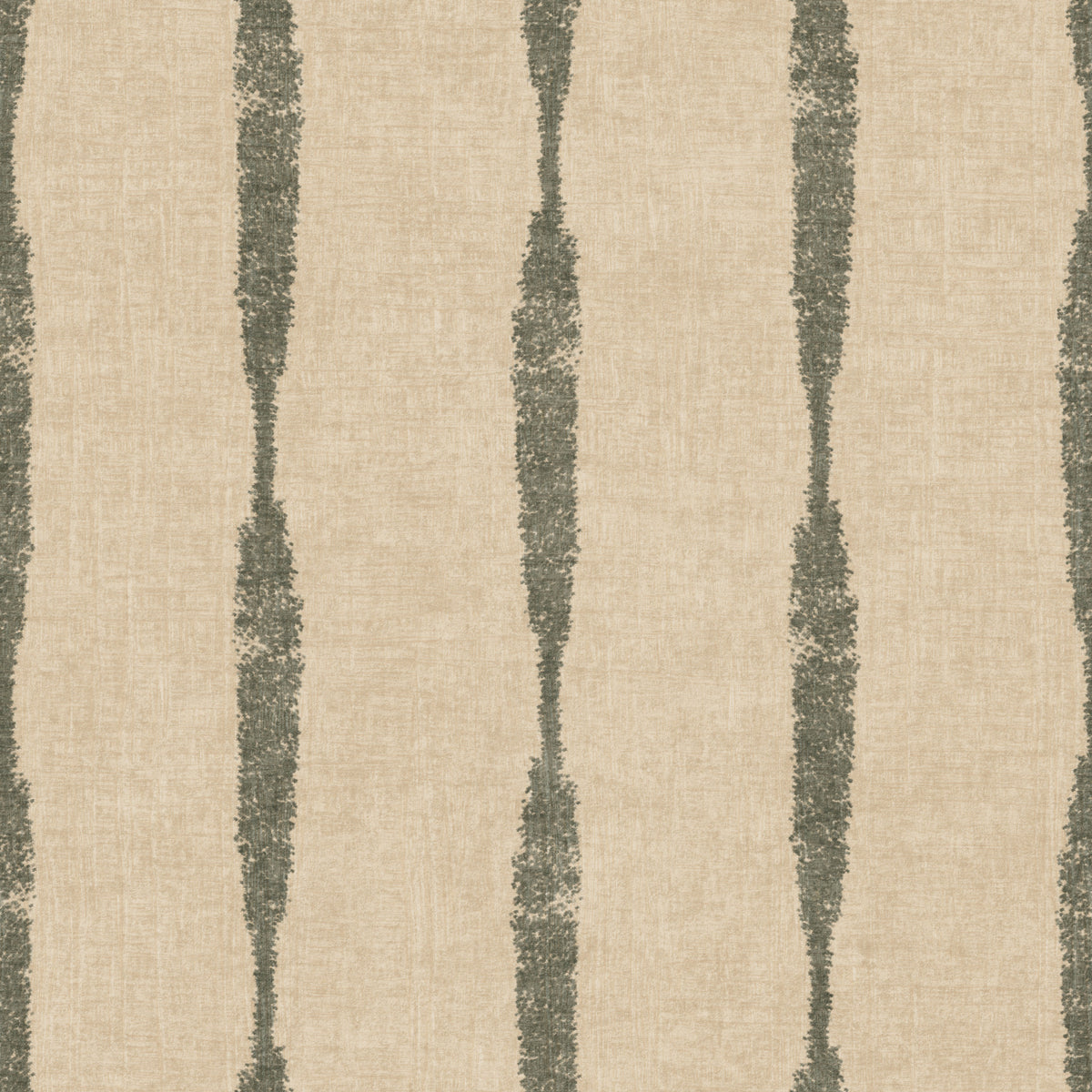 Muted Green Textured Distressed Stripes on Warm Beige Wallpaper⁠ in your room — zoomed