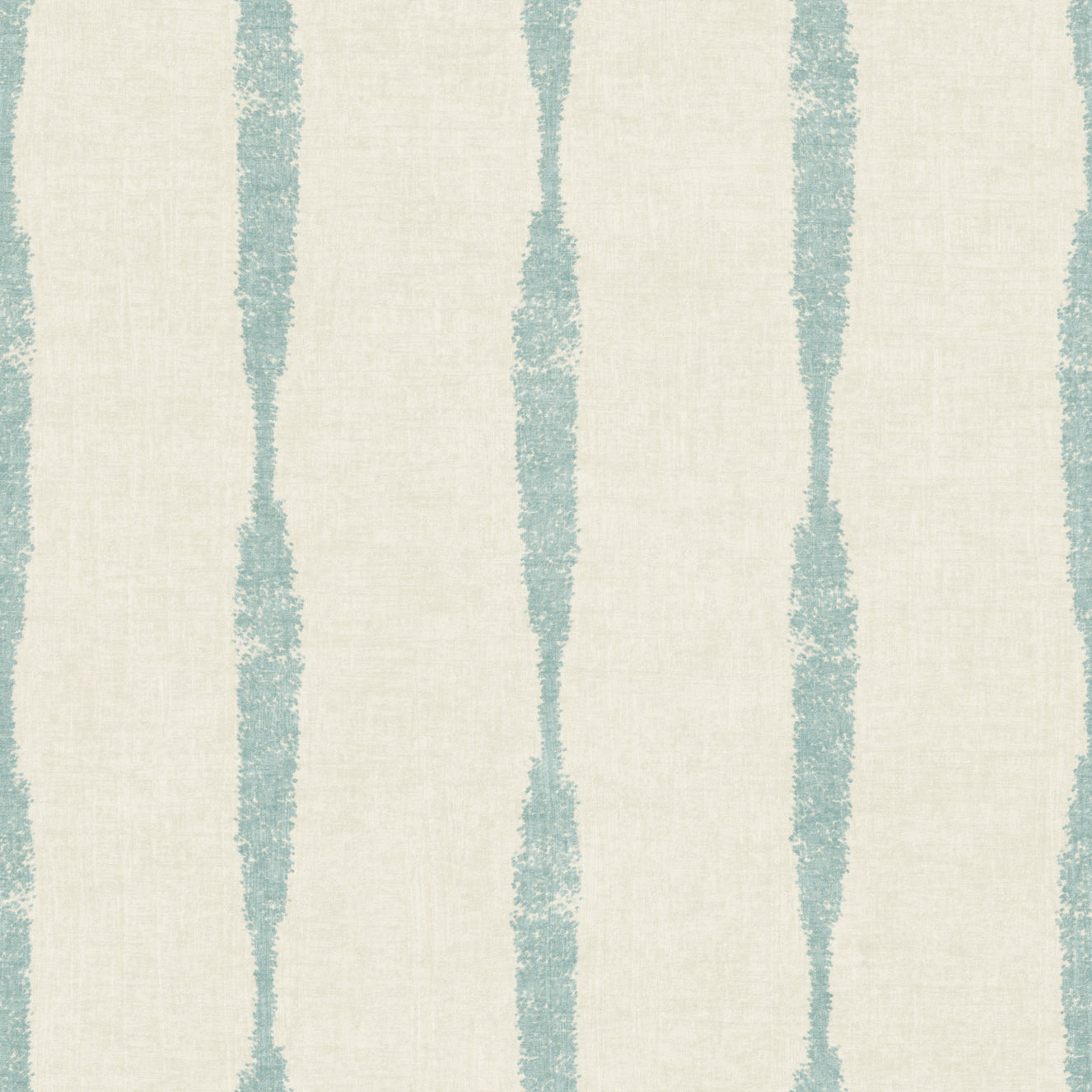 Soft Blue Textured Distressed Stripes on Cream Wallpaper⁠