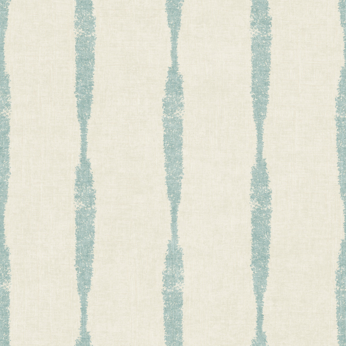 Soft Blue Textured Distressed Stripes on Cream Wallpaper⁠