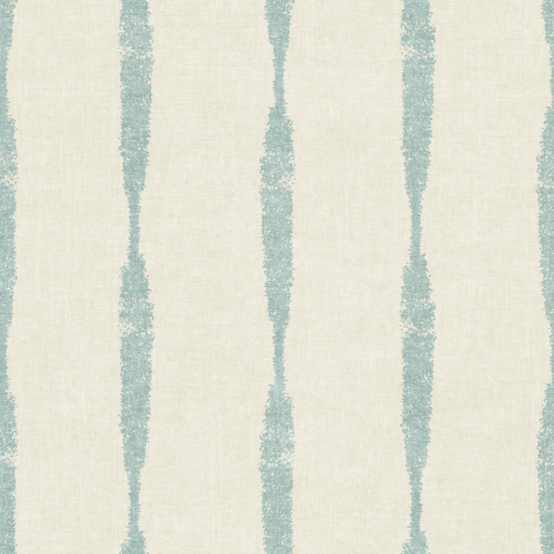 Soft Blue Textured Distressed Stripes on Cream Wallpaper⁠