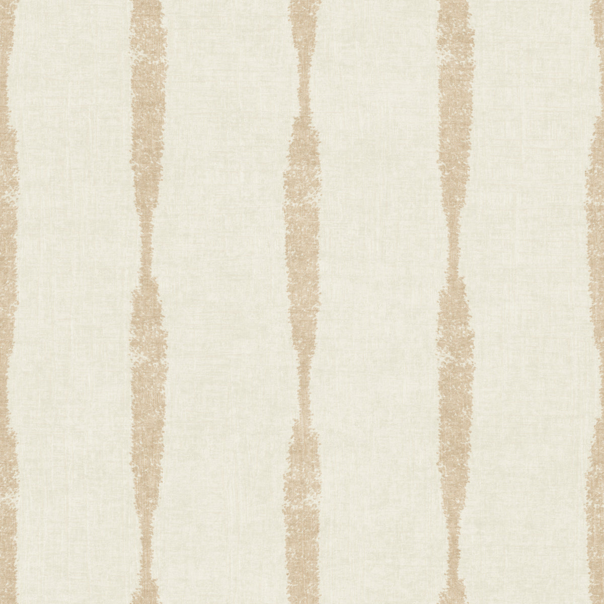 Warm Beige Textured Distressed Stripes on Creamy White Wallpaper⁠ in your room — zoomed