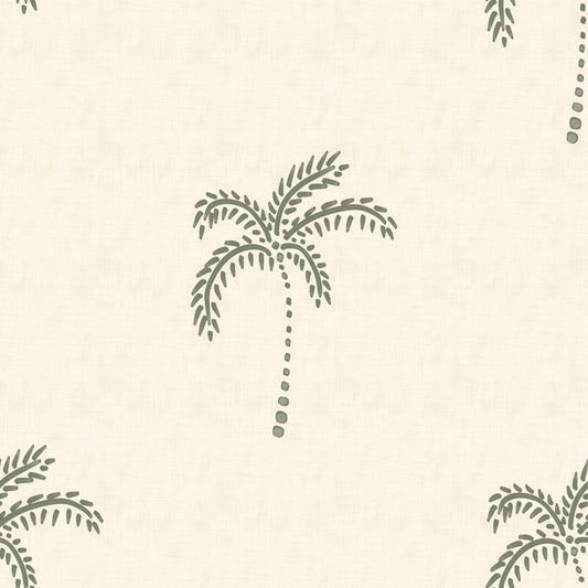 Beachy Boho Palm Oasis Wallpaper⁠