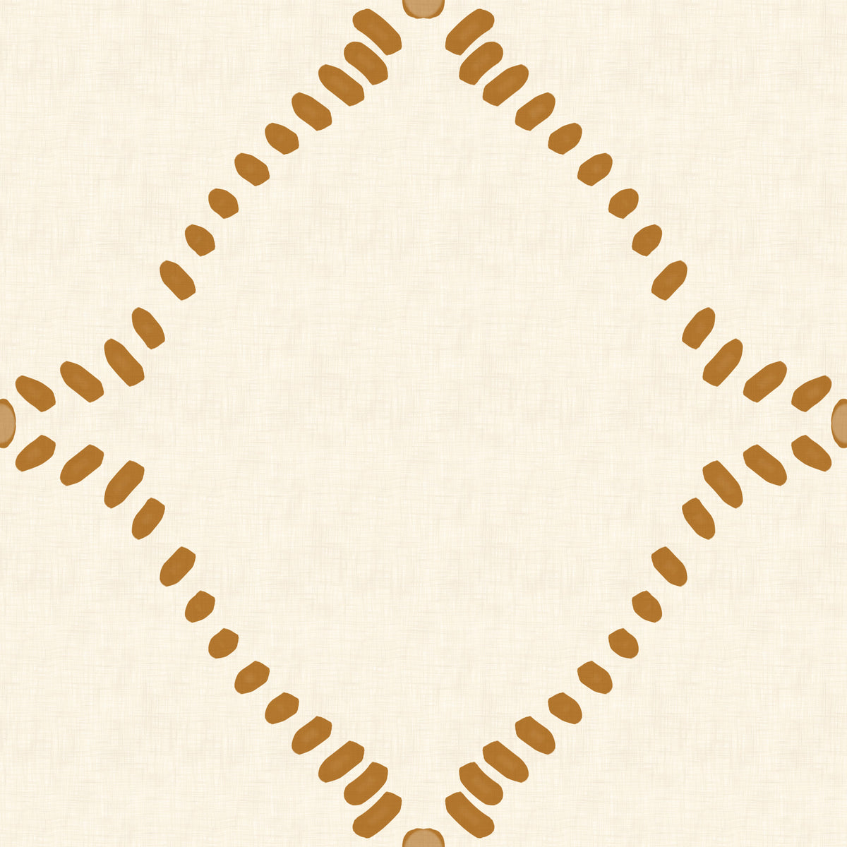 Beachy Boho Golden Dotted Lattice Wallpaper⁠ in your room — zoomed