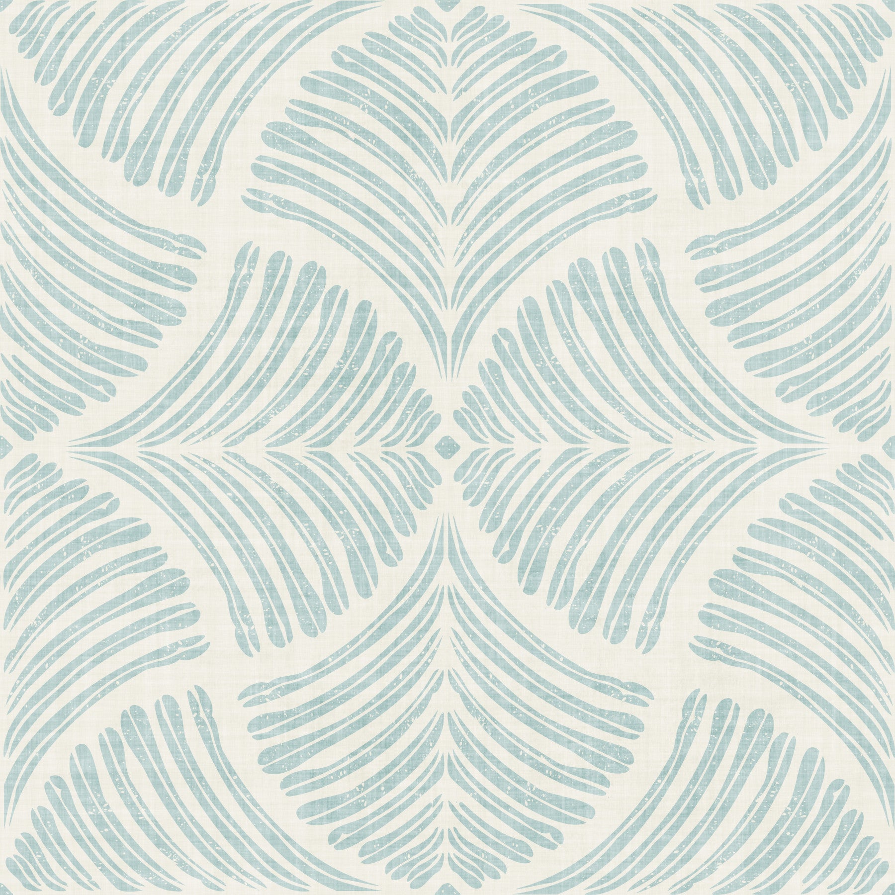Pastel Blue Textured Scallops Fan Japandi Minimalist Wallpaper⁠
