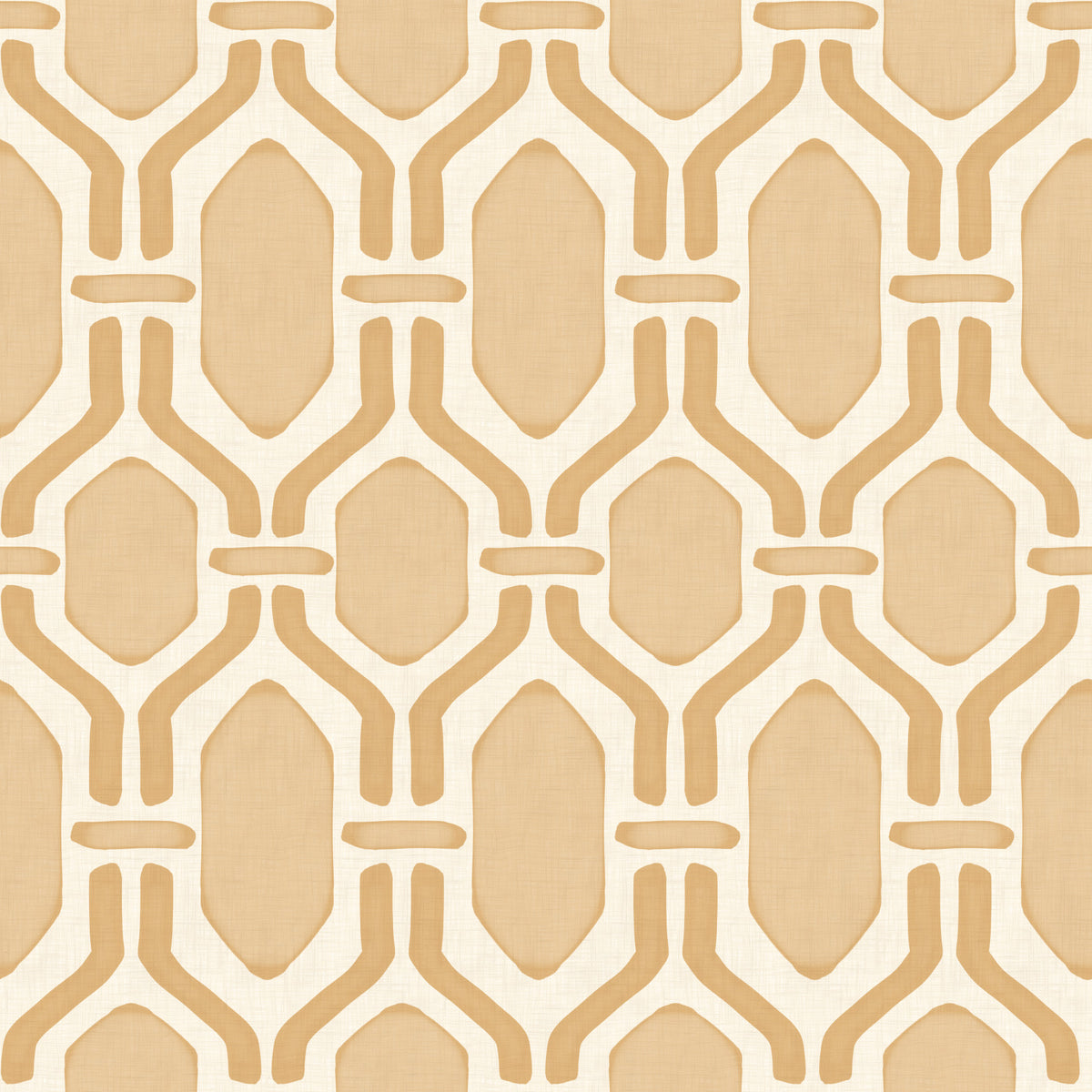Art Deco Trellis Sand Wallpaper⁠