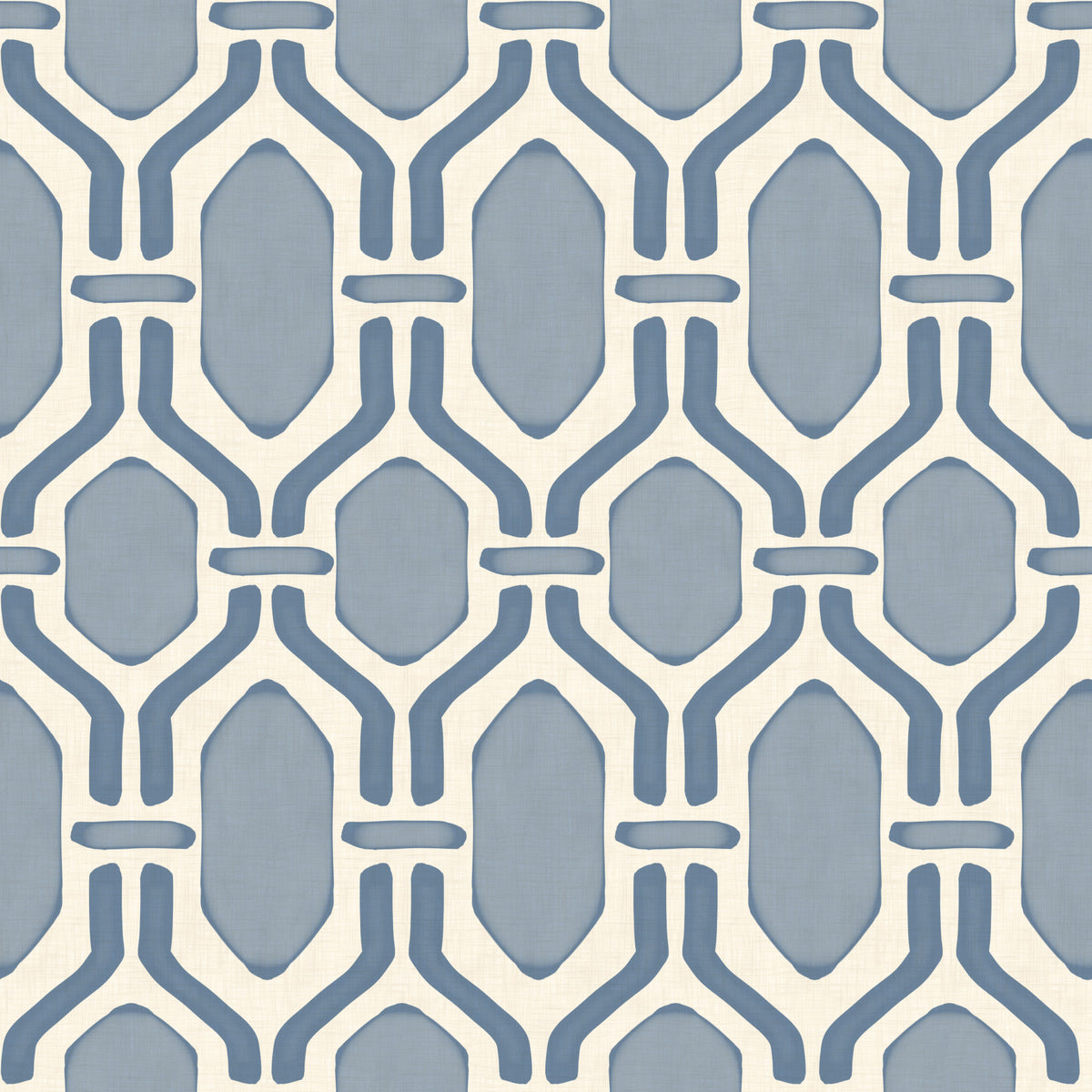 Art Deco Trellis Slate Blue Wallpaper⁠