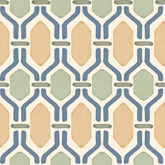 Art Deco Trellis Wallpaper⁠