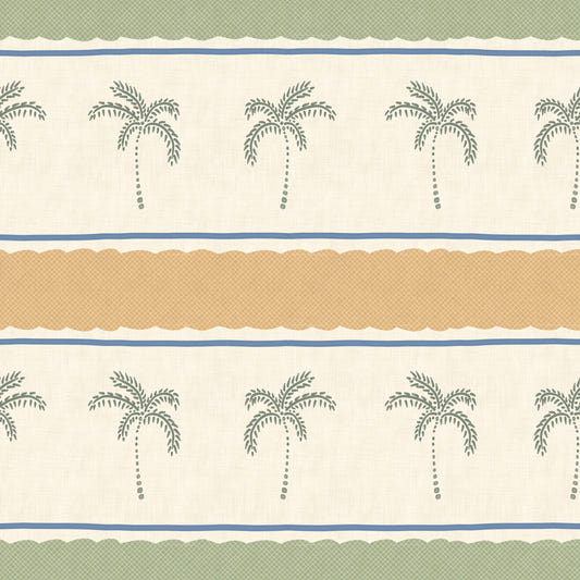 Marrakesh Orizzontal Striped Ornament Wallpaper⁠