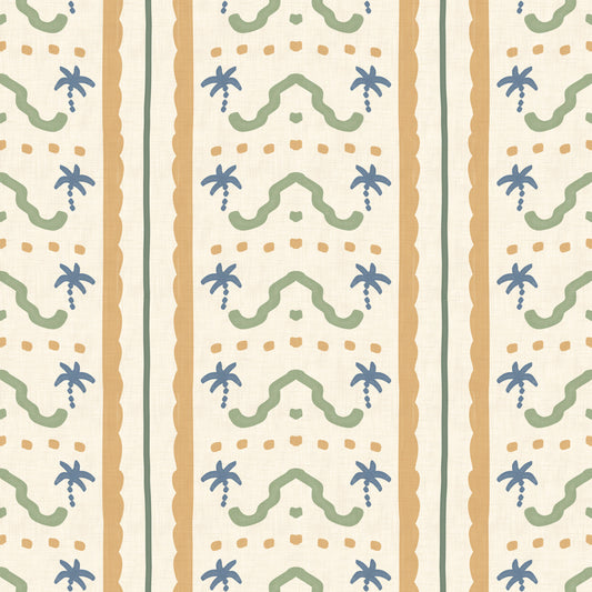Marrakesh Striped Ornament Wallpaper⁠