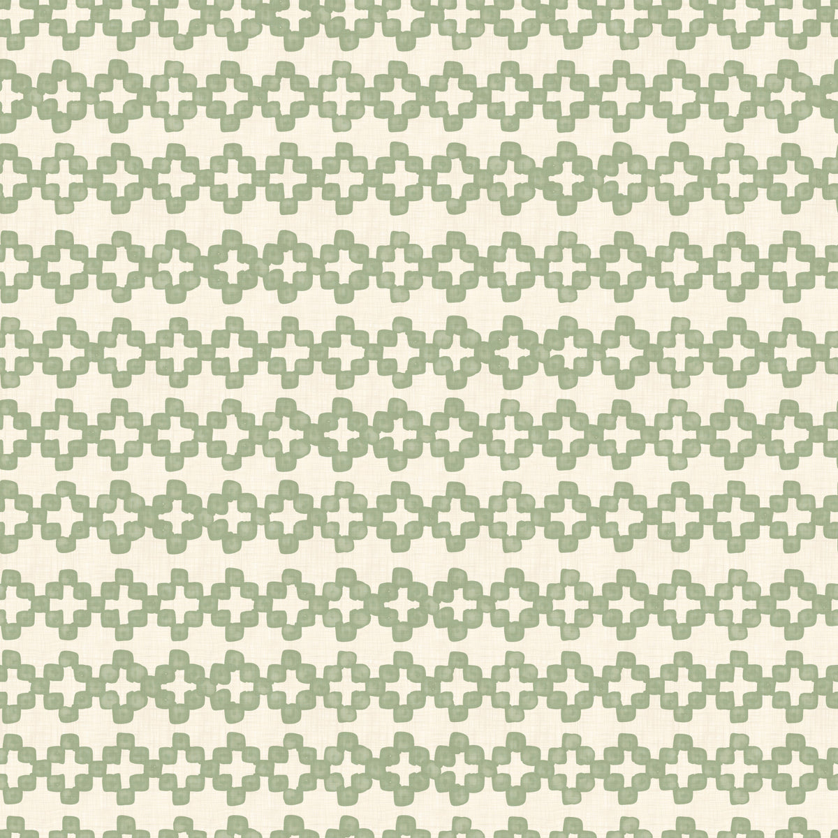 Zellige Cross Ornament Coastal Green Wallpaper⁠