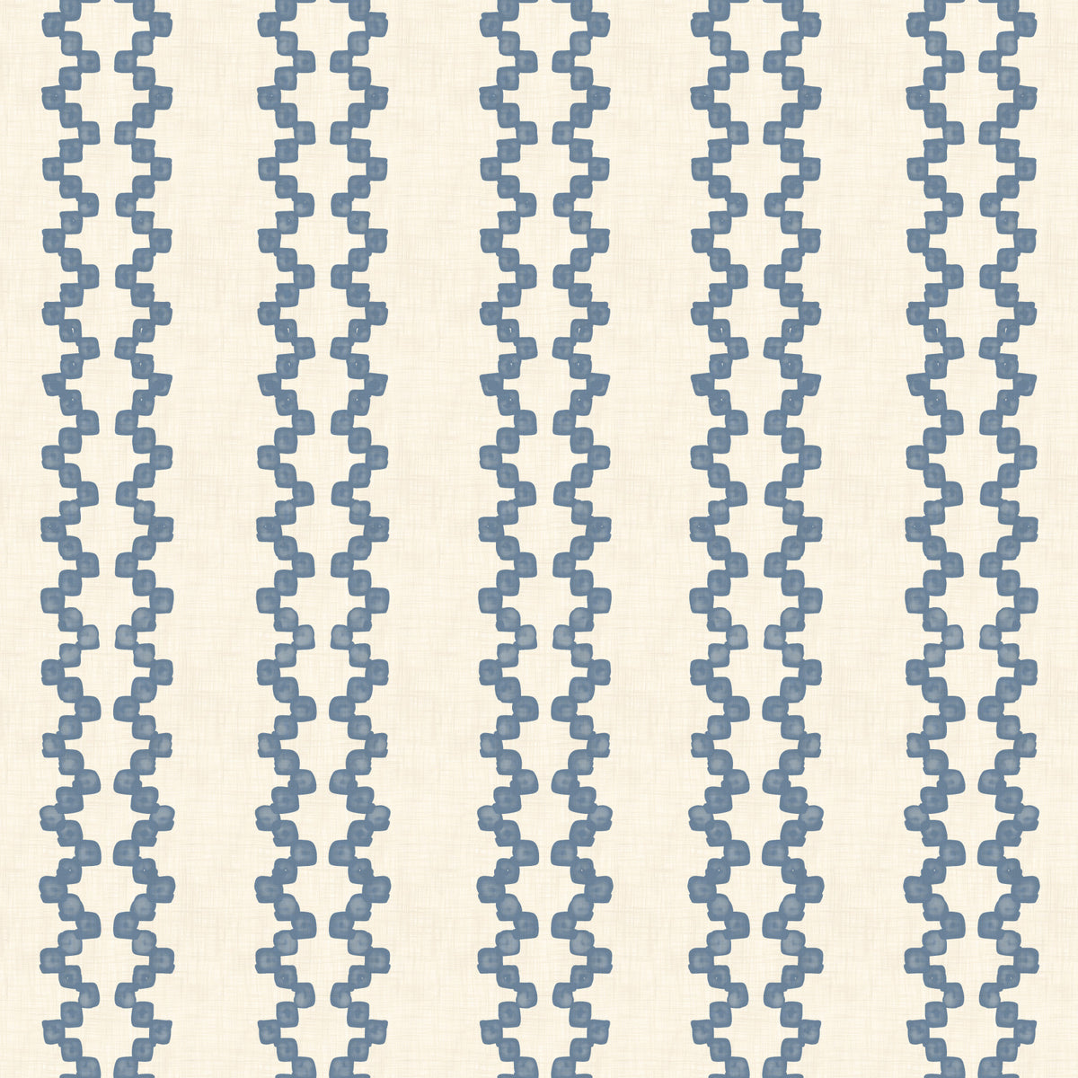 Zellige Striped Ornament Slate Blue Wallpaper⁠