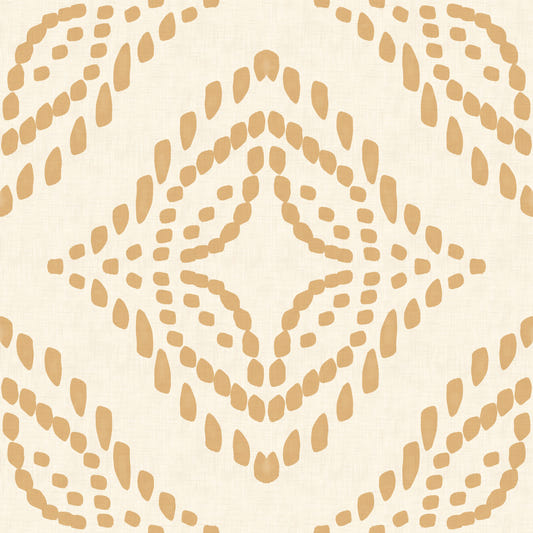 Block Print Ornament Sand Wallpaper⁠