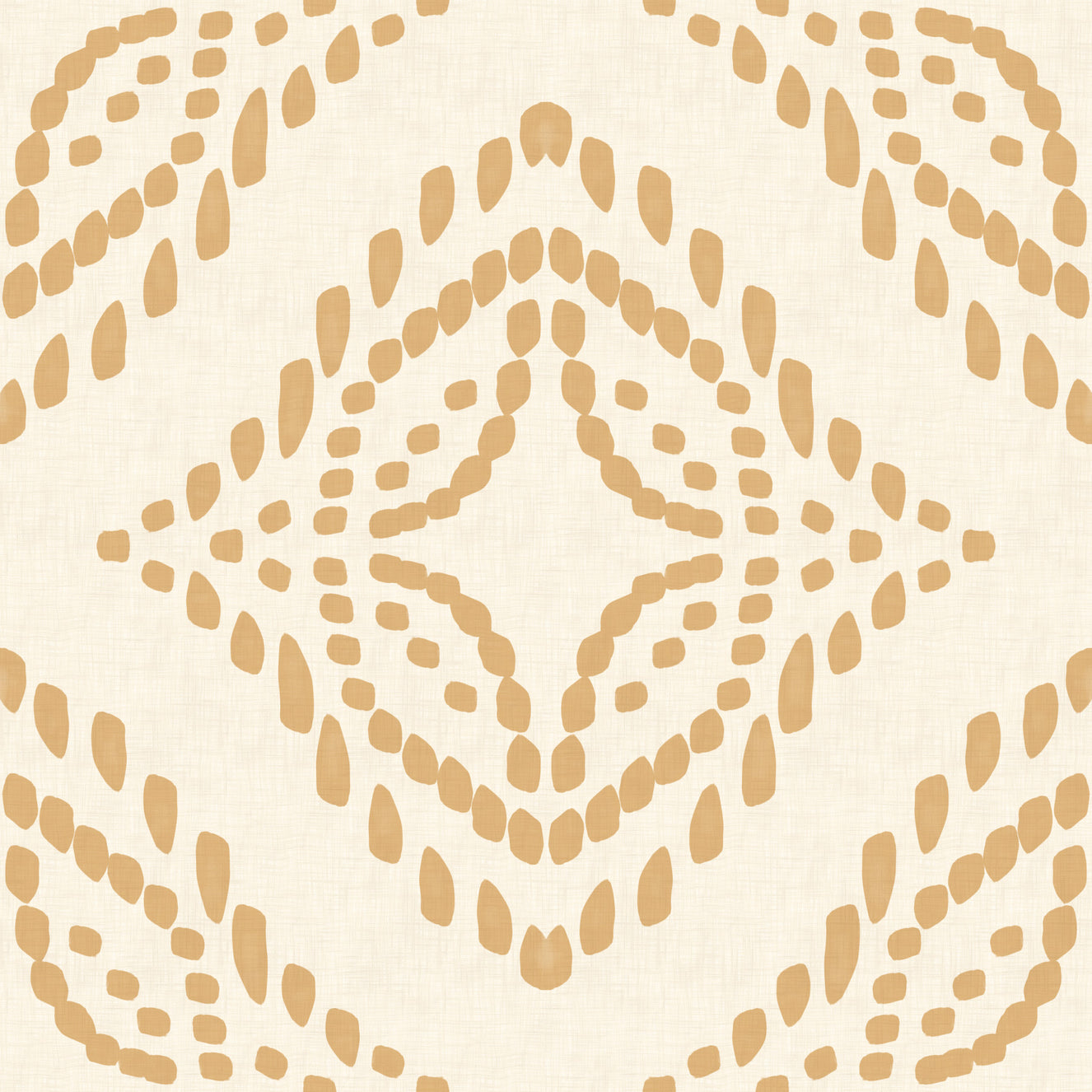 Block Print Ornament Sand Wallpaper⁠