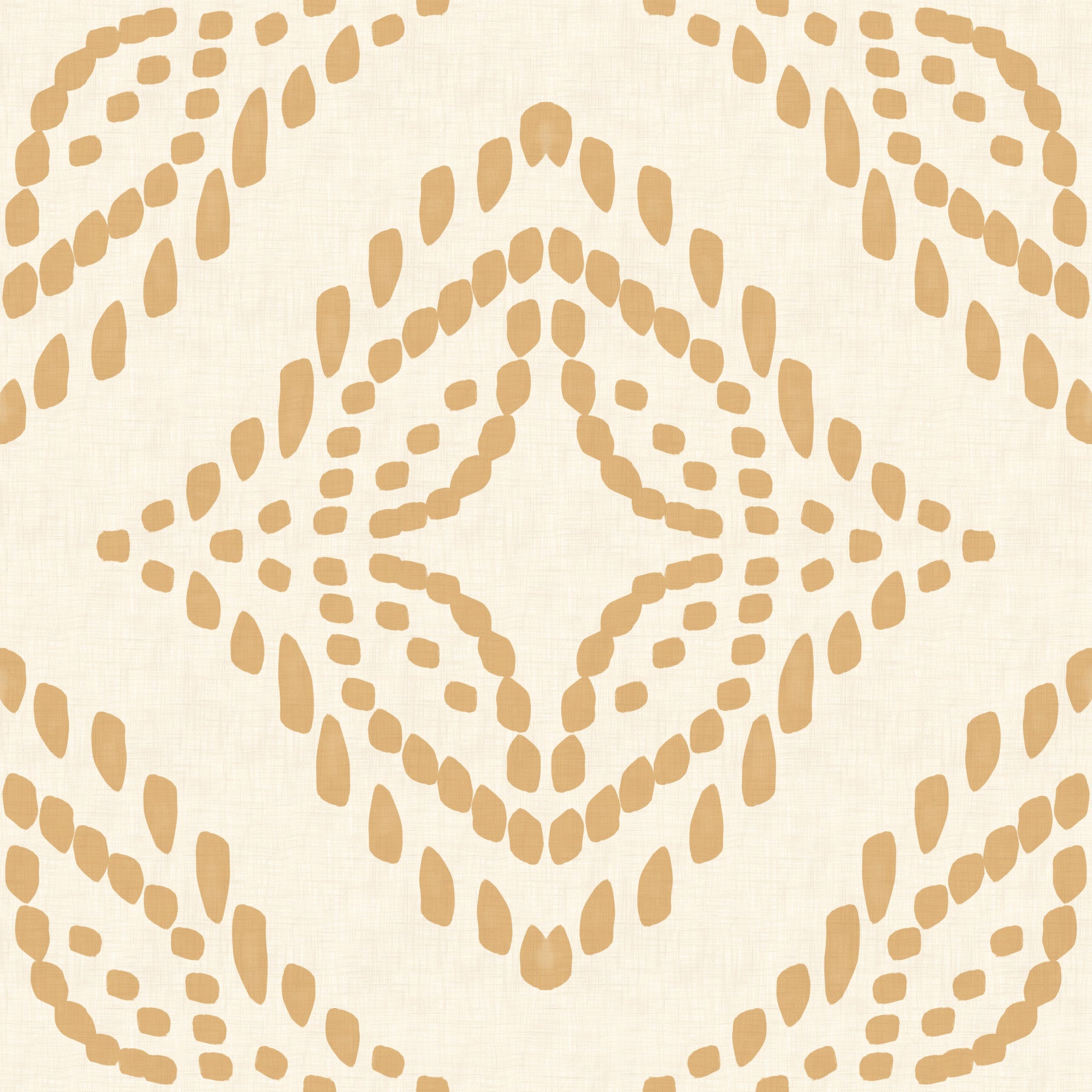 Block Print Ornament Sand Wallpaper⁠