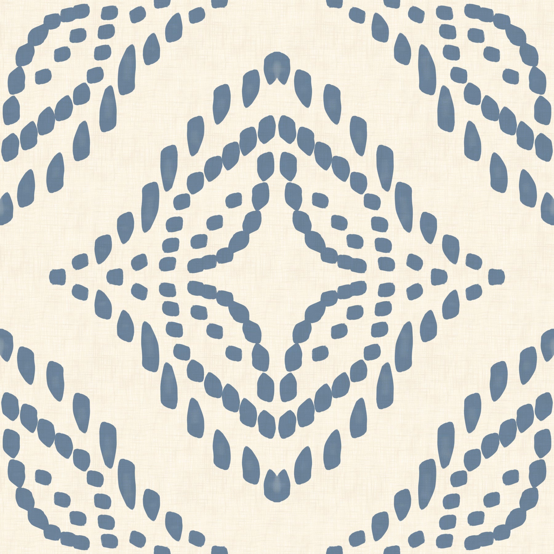 Block Print Ornament Slate Blue Wallpaper⁠
