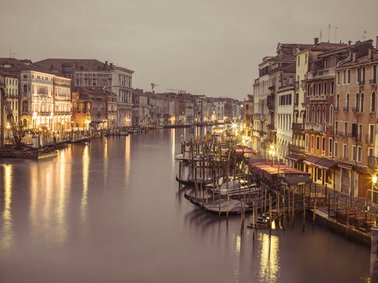 Venetian Grand Canal Glow Wall Mural