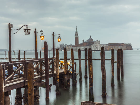Venetian Twilight Pier Wall Mural