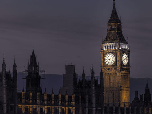 Twilight Over Big Ben Wall Mural