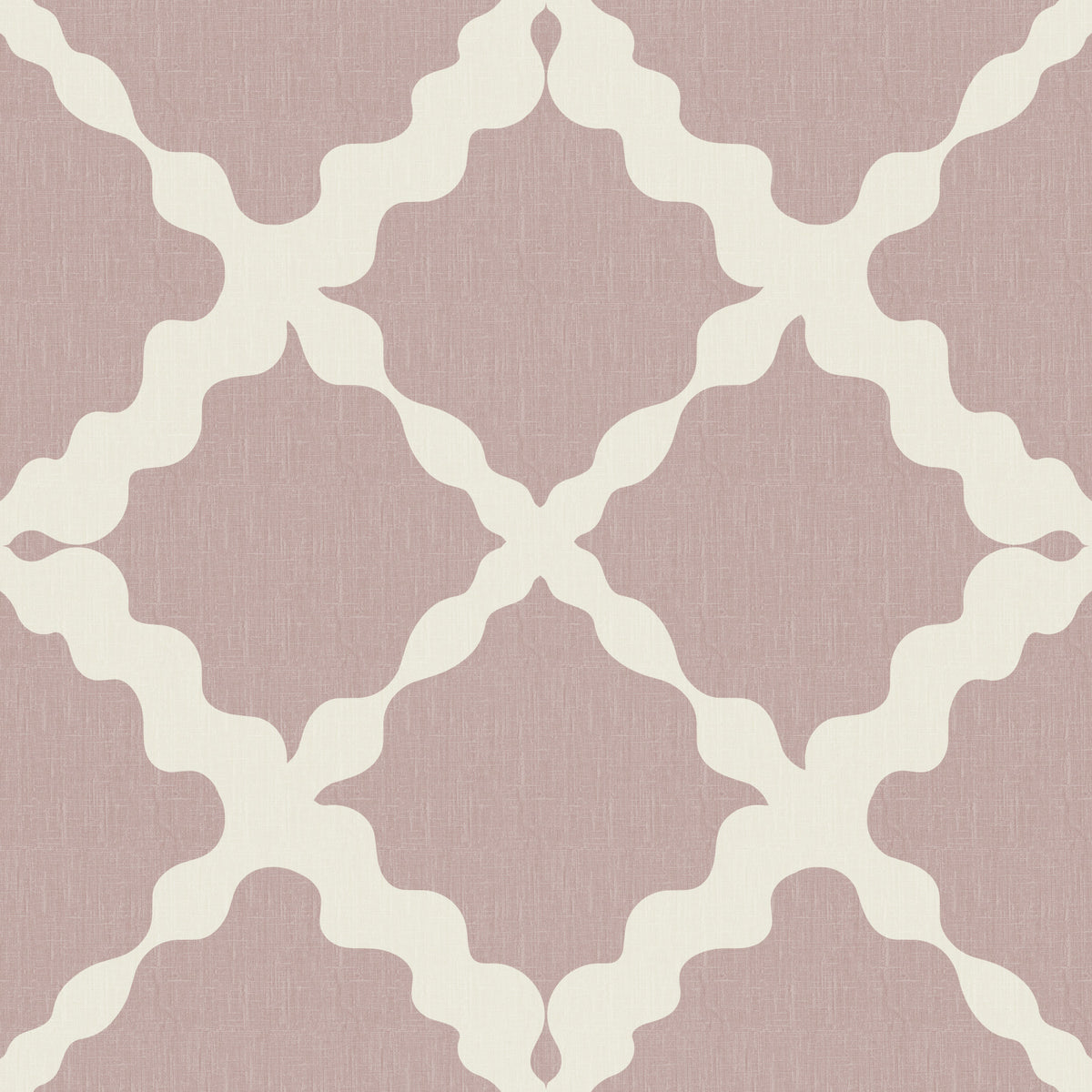 Textured Lattice Trellis Geometric Dusty Rose Minimalist Modern Wallpaper⁠