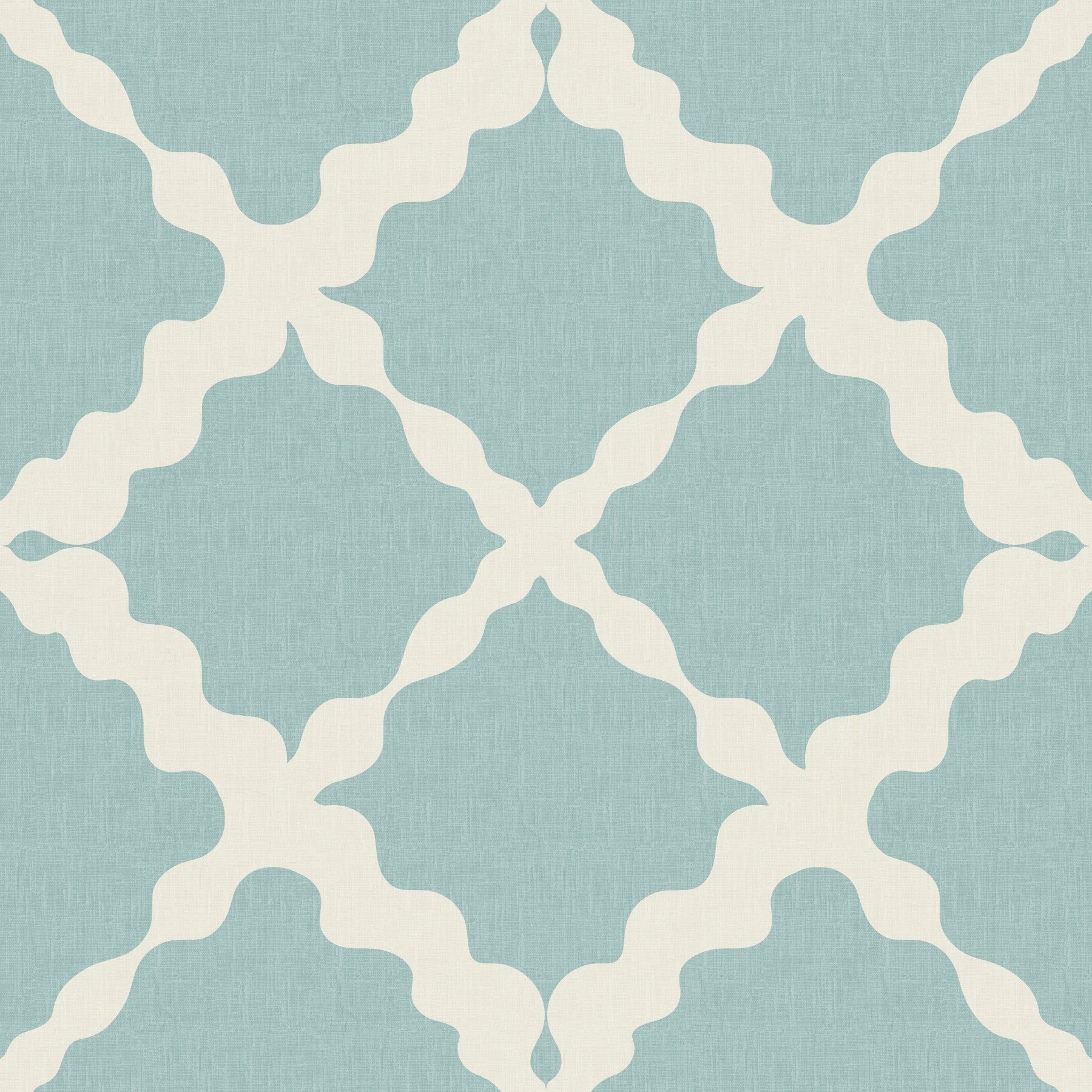 Textured Lattice Trellis Geometric Muted Blue Minimalist Modern  Wallpaper⁠