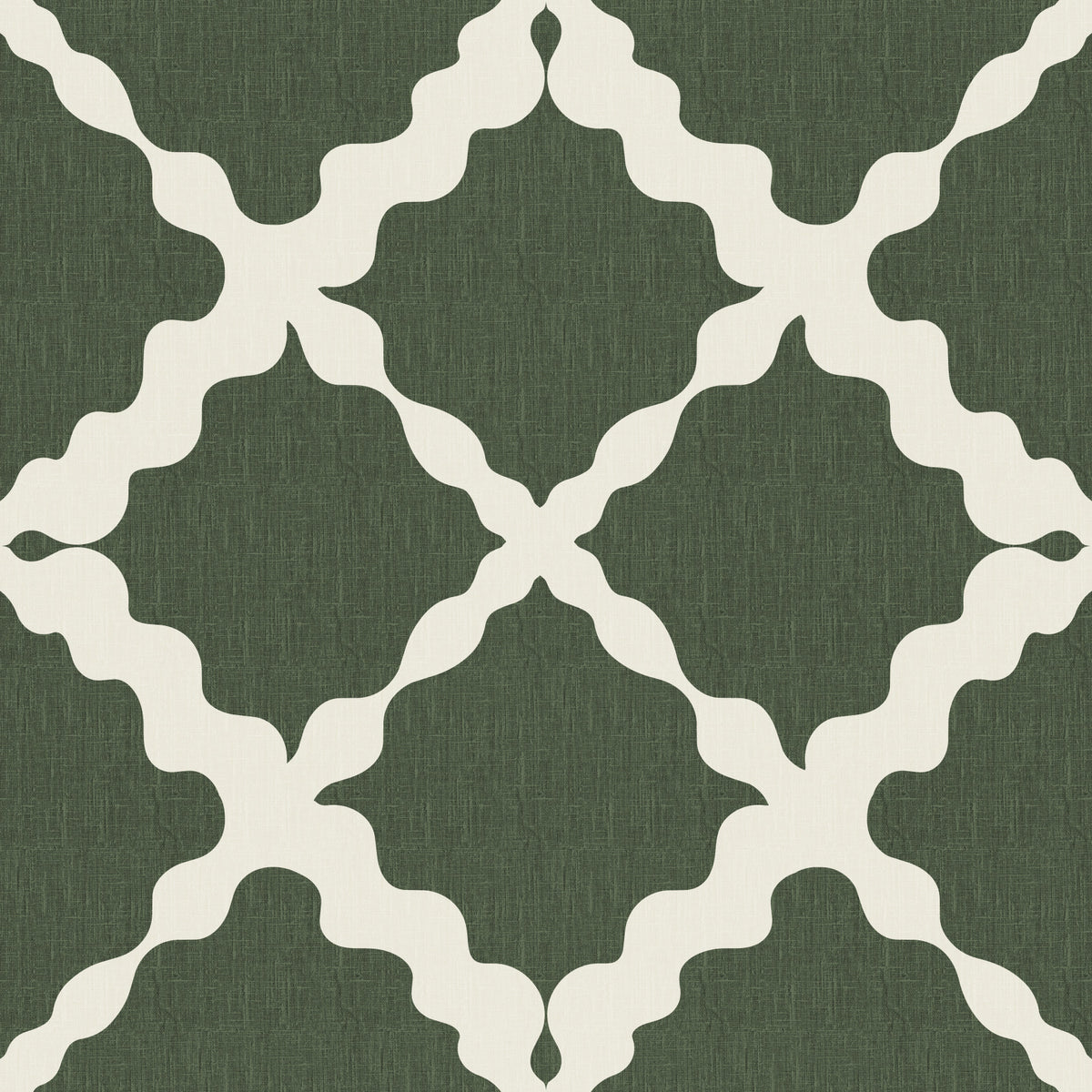 Textured Lattice Trellis Geometric Moss Green Minimalist Modern  Wallpaper⁠