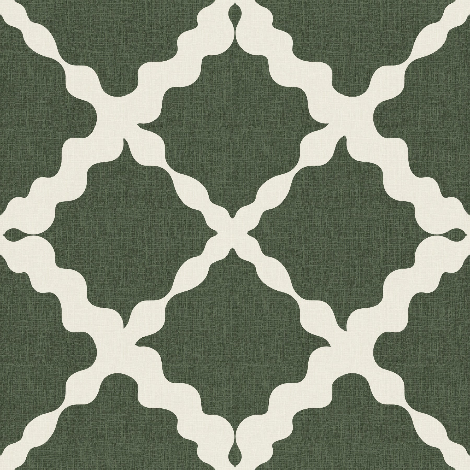 Textured Lattice Trellis Geometric Moss Green Minimalist Modern  Wallpaper⁠