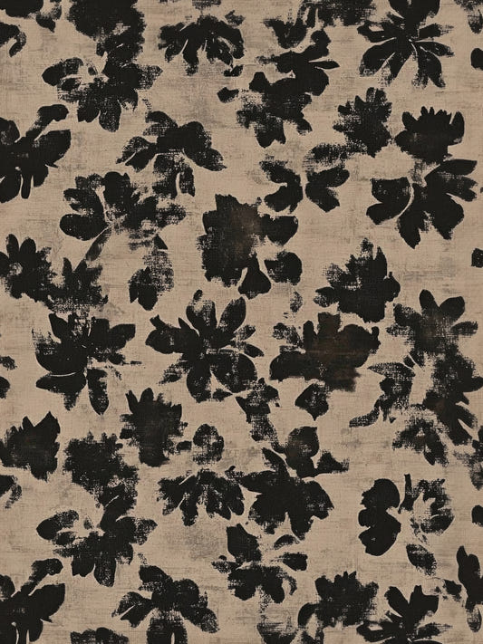 Distressed Floral Silhouette Wall Mural