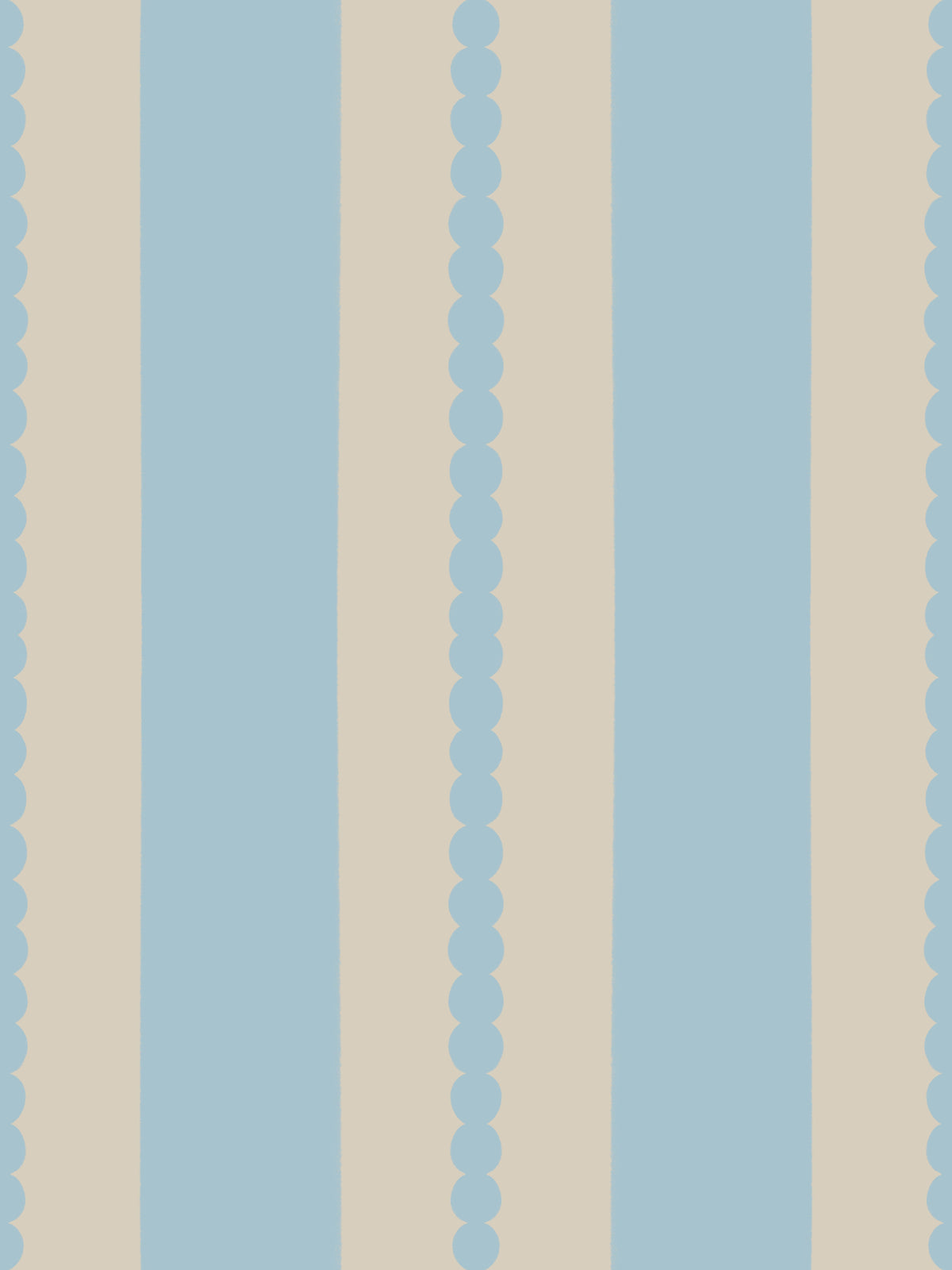 Scalloped Serenity Stripes Wallpaper⁠