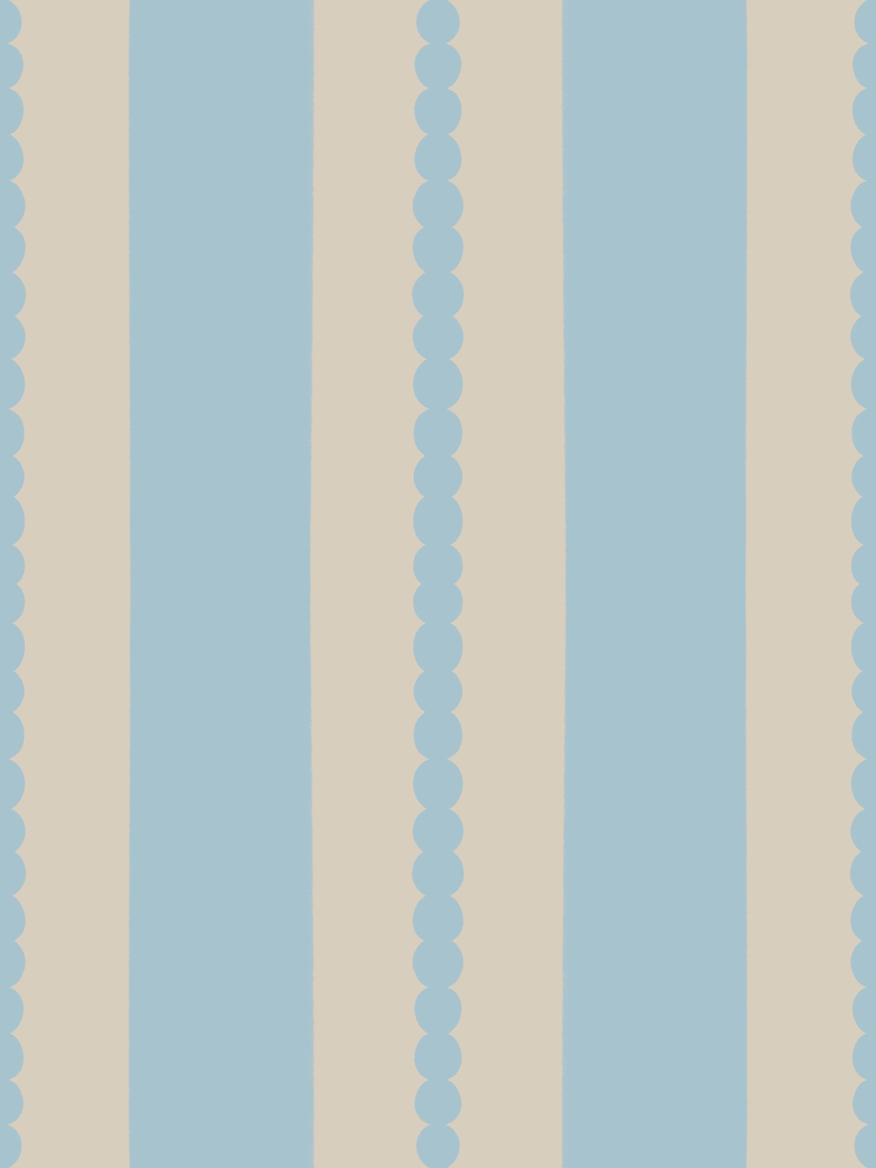 Scalloped Serenity Stripes Wallpaper⁠