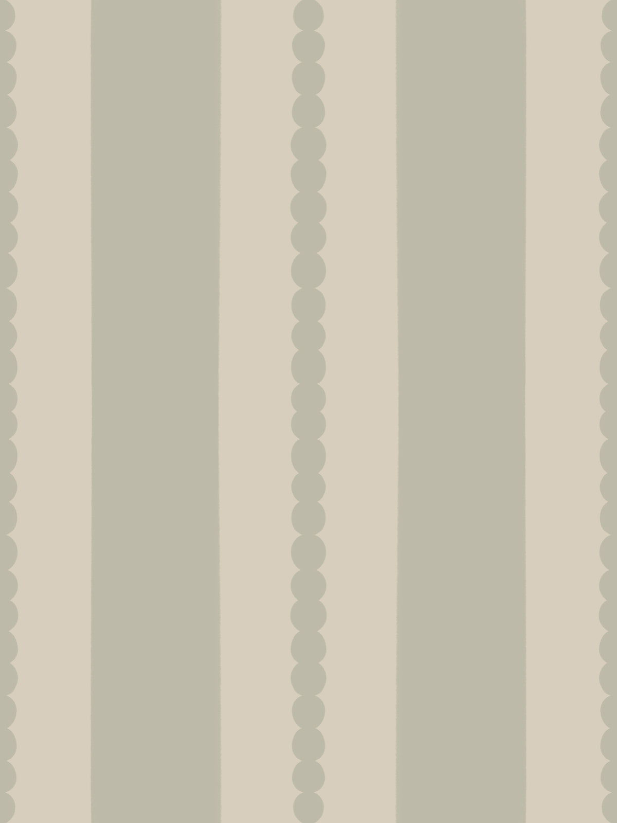 Muted Scallop & Dot Stripes Wallpaper⁠