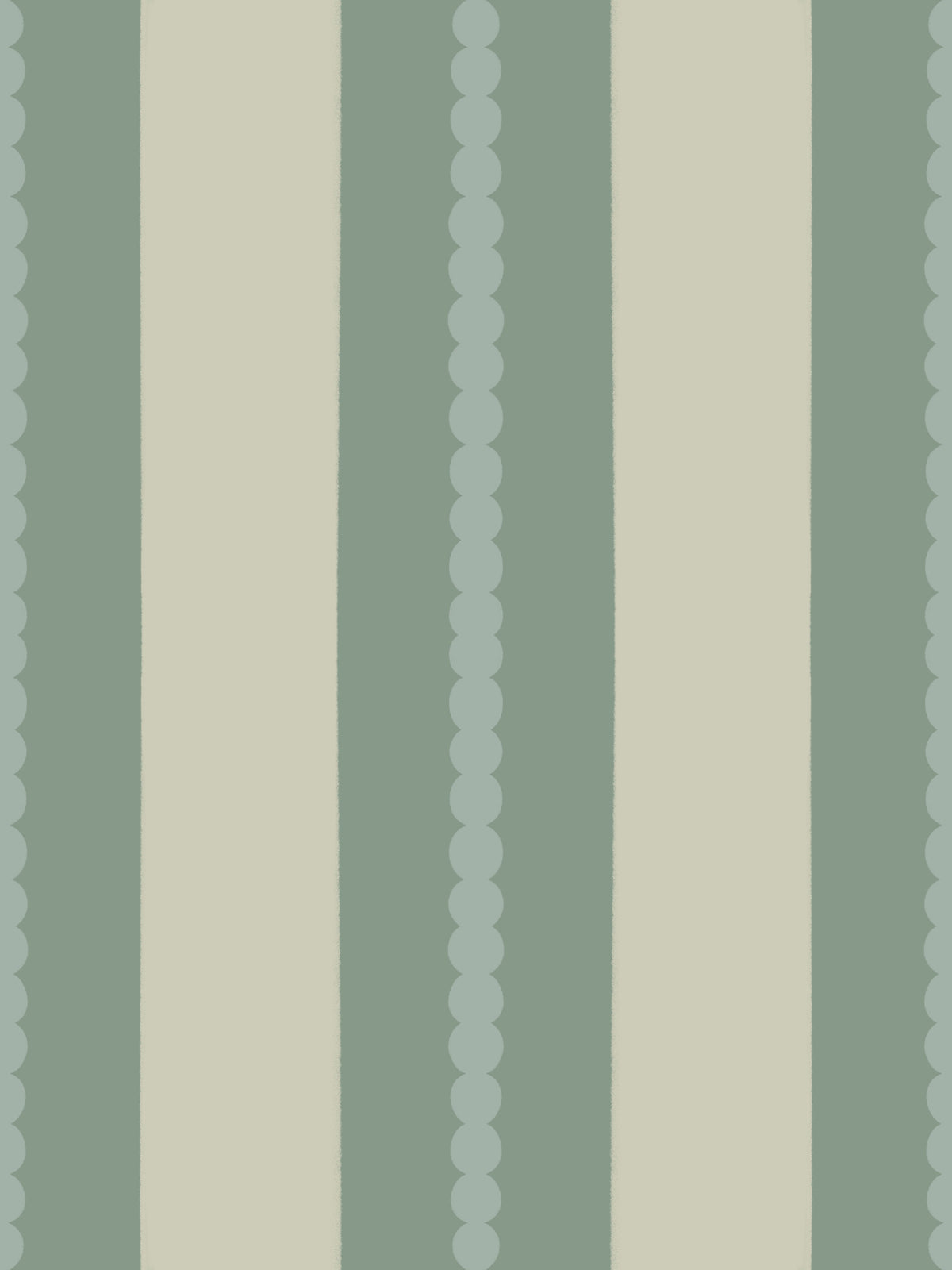Soft Sage & Beige Stripes Wallpaper⁠