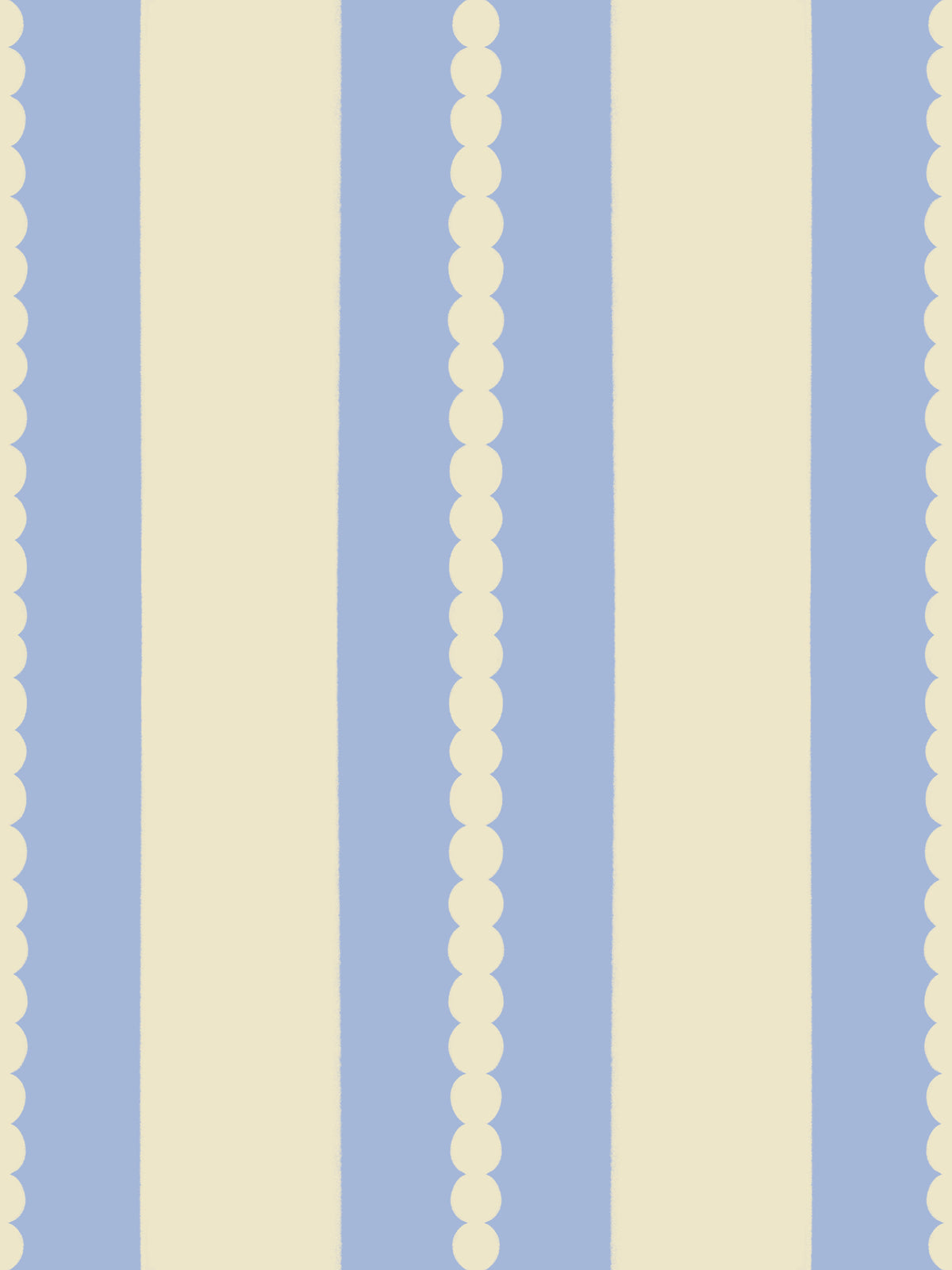 Scalloped Sky Stripes Wallpaper⁠