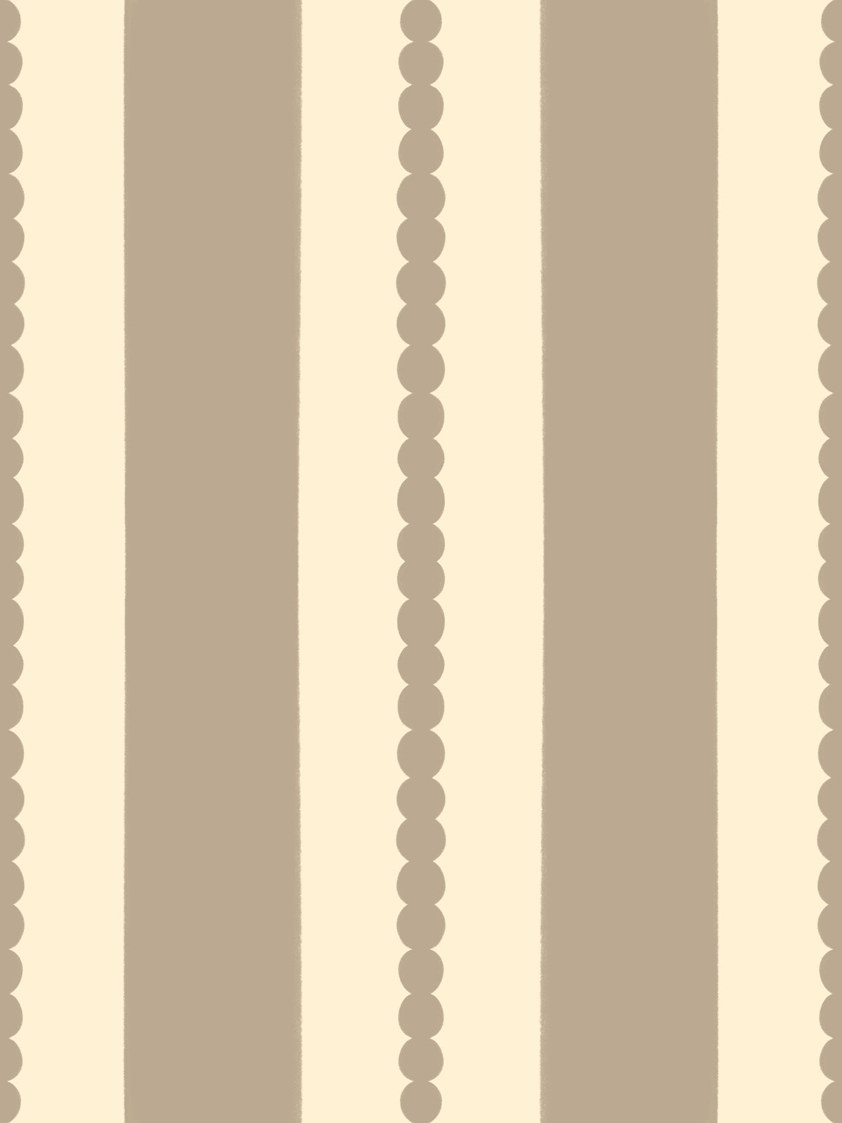 Subtle Scallop & Dot Stripes Wallpaper⁠