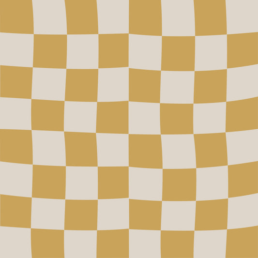 Golden Ripple Checks Wallpaper⁠