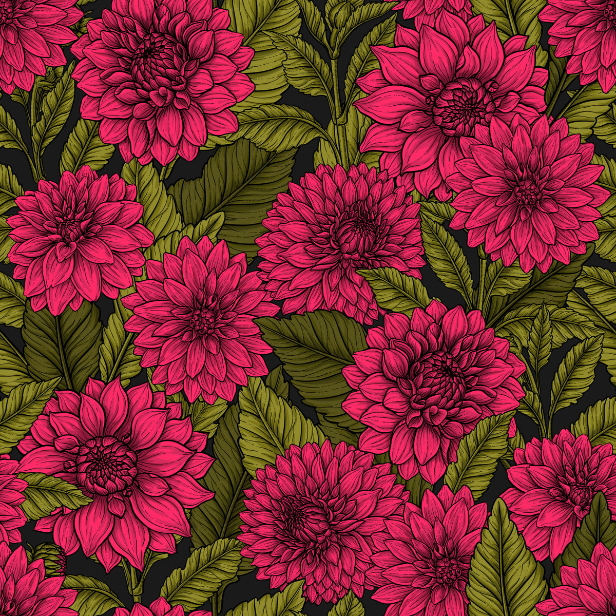 Dahlia garden 2 Wallpaper⁠