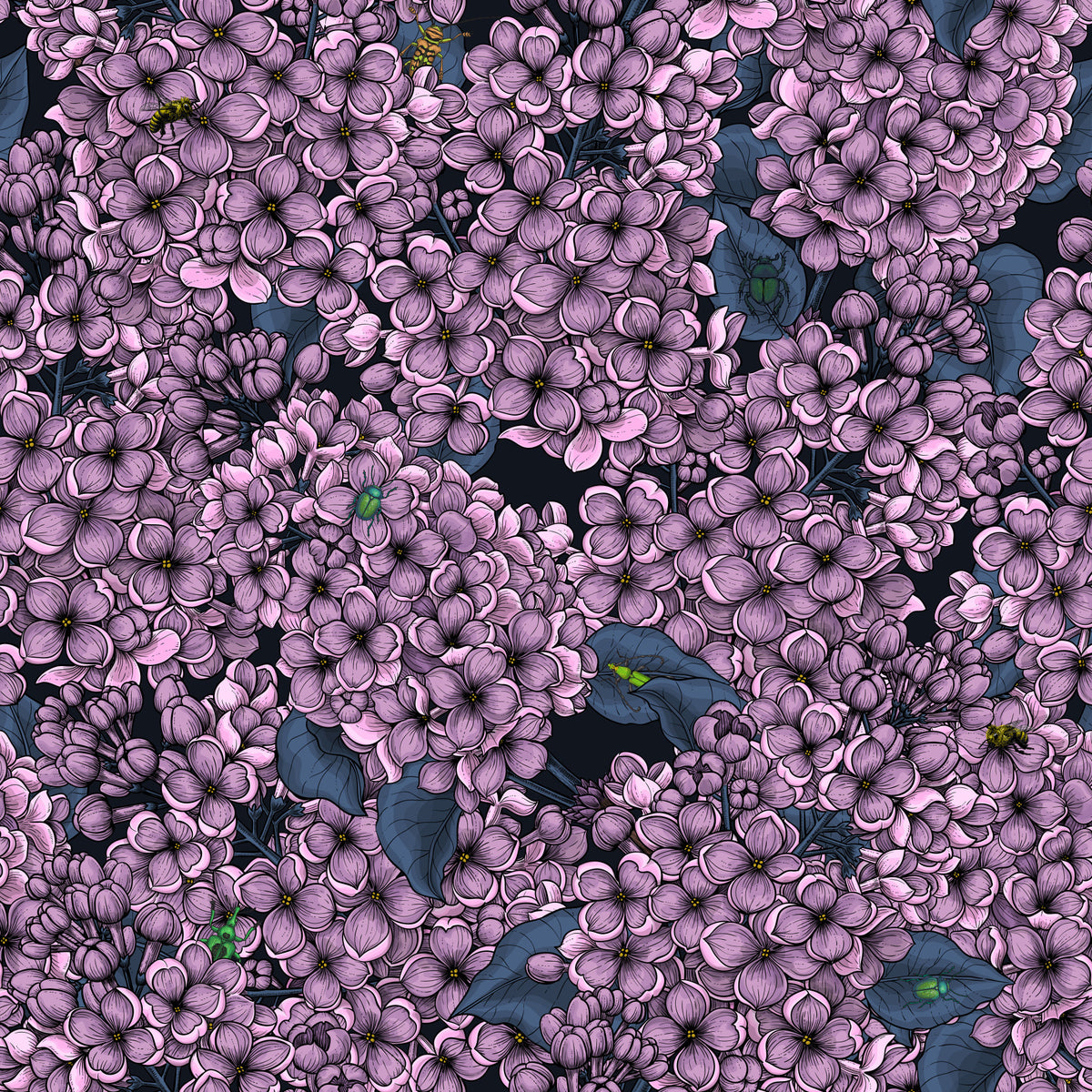Violet Lilac garden Wallpaper⁠