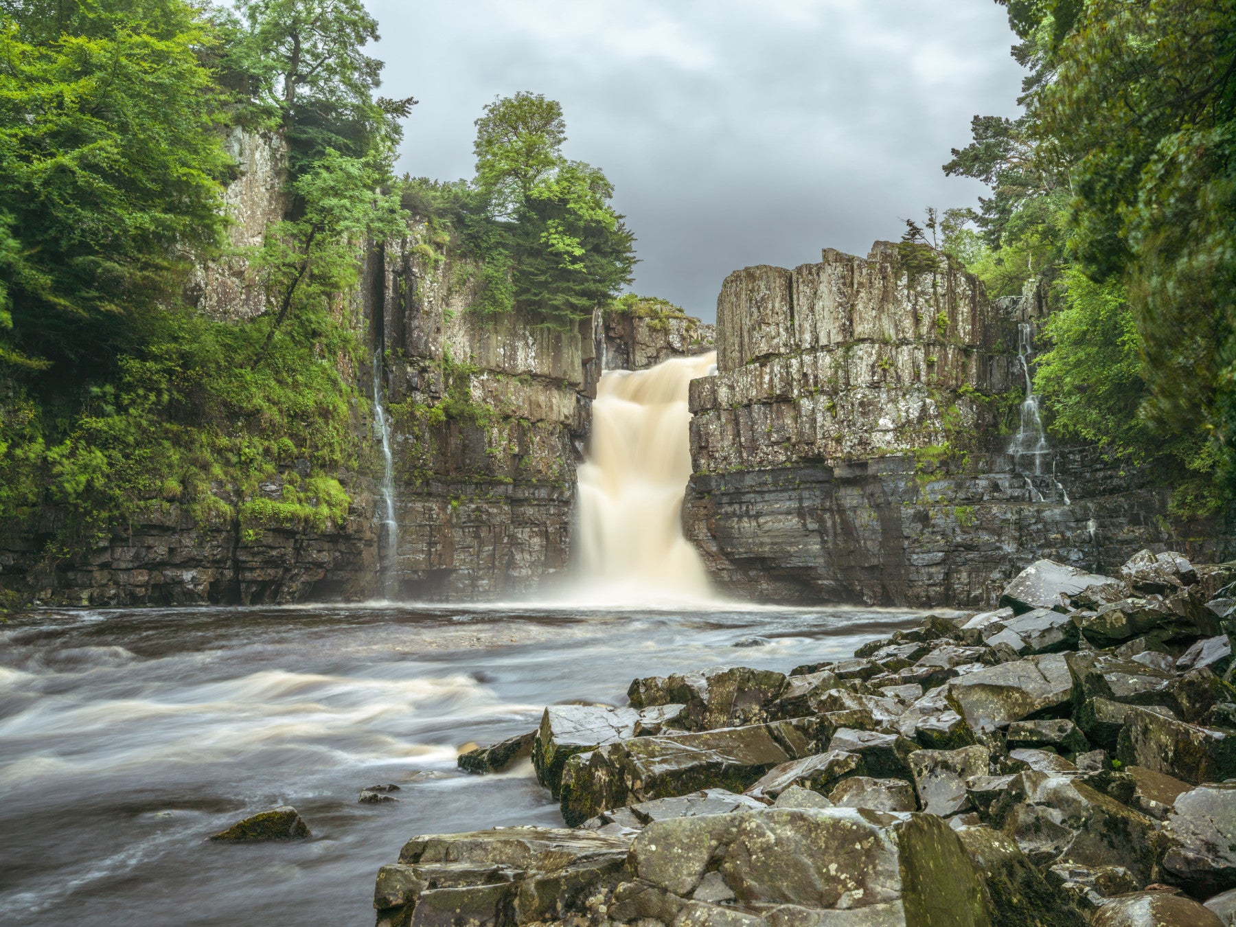 Emerald Falls Serenity Wall Mural